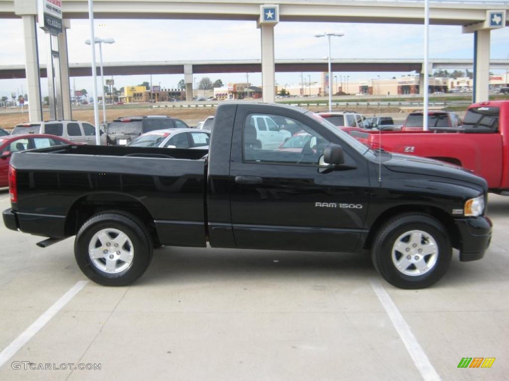 Black 2004 Dodge Ram 1500 SLT Regular Cab Exterior Photo #42352573