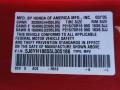 R513: Rallye Red 2005 Honda Element EX Color Code