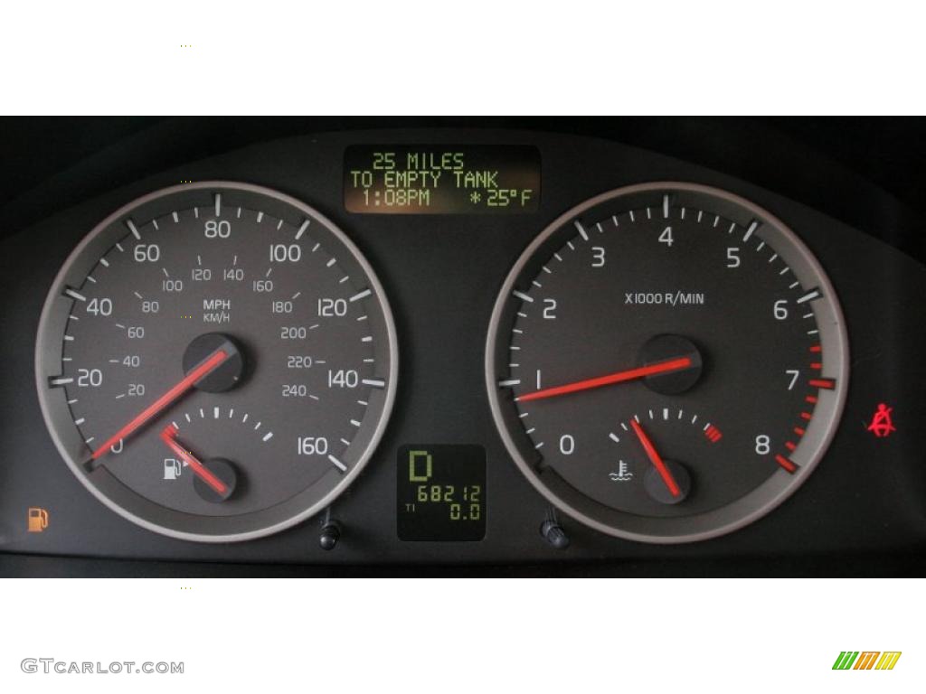 2005 Volvo V50 T5 AWD Gauges Photo #42355845