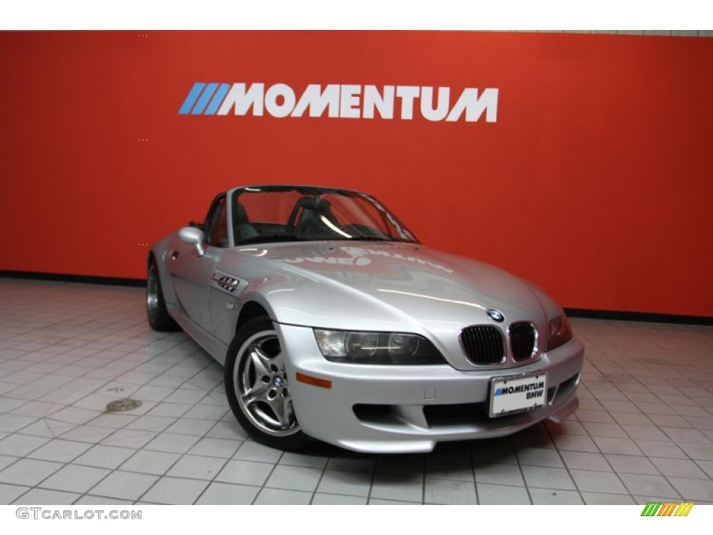 2002 M Roadster - Titanium Silver Metallic / Black photo #1