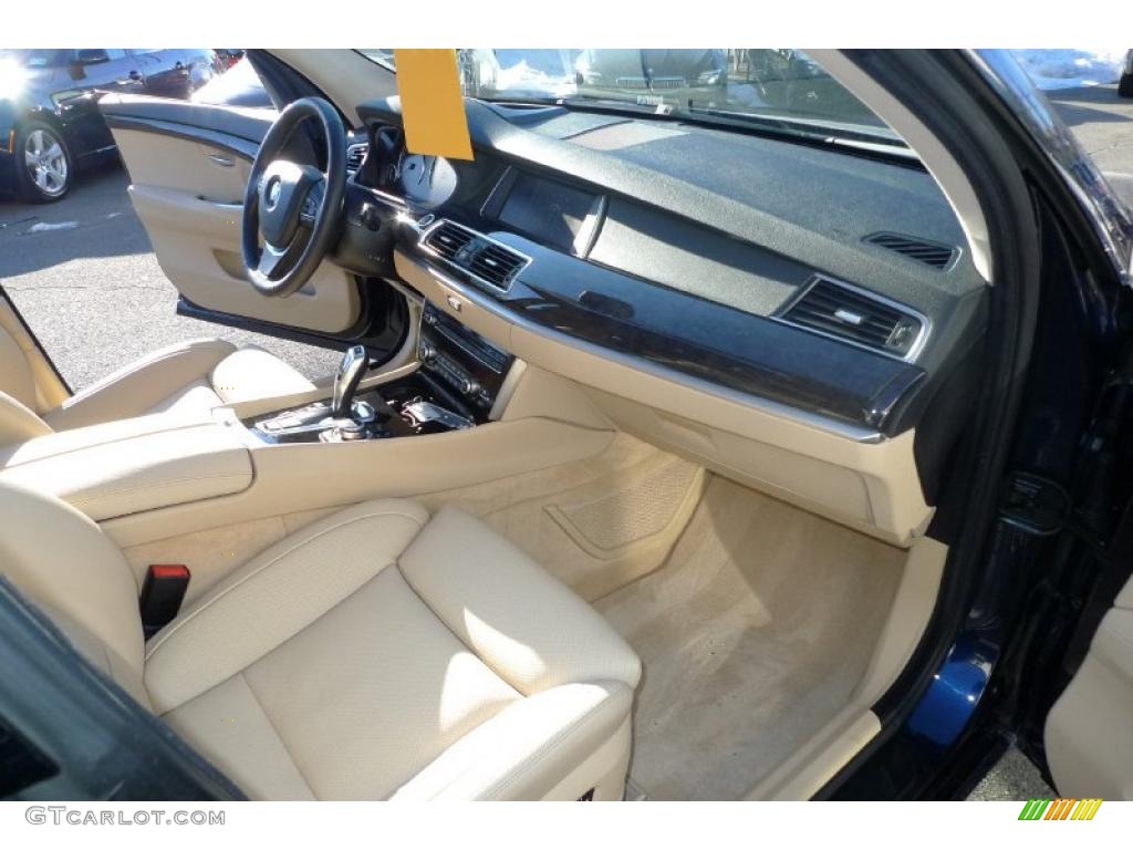 Cream Beige Interior 2010 BMW 5 Series 550i Gran Turismo Photo #42357313