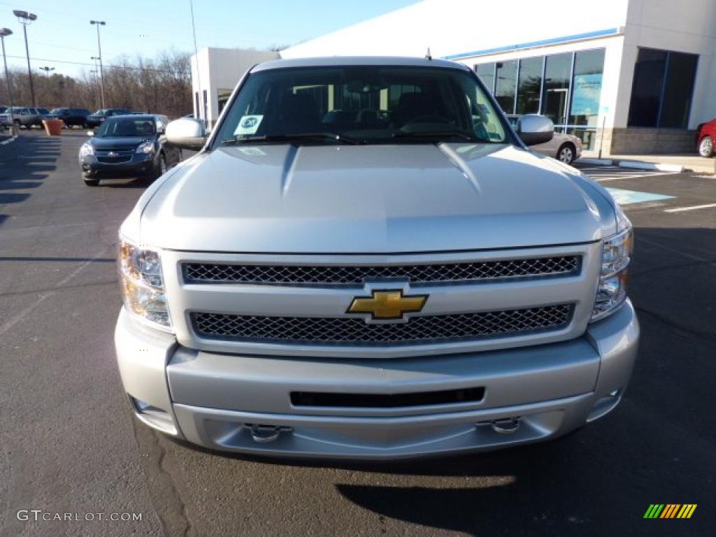 2011 Silverado 1500 LT Crew Cab 4x4 - Sheer Silver Metallic / Ebony photo #2