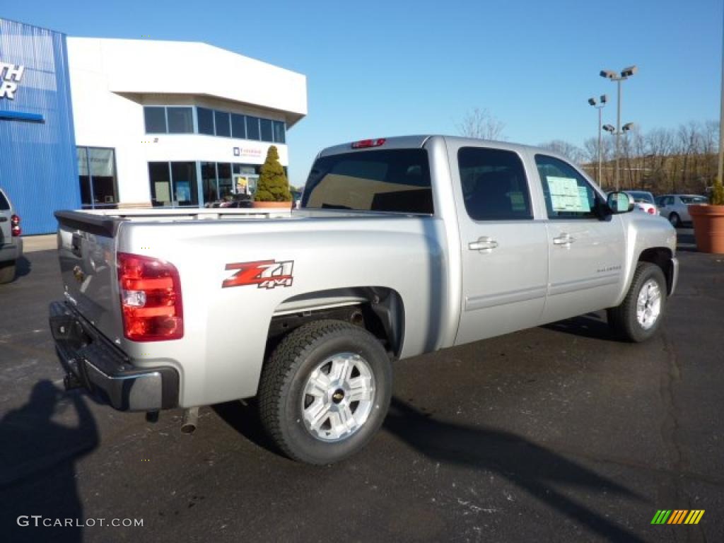 2011 Silverado 1500 LT Crew Cab 4x4 - Sheer Silver Metallic / Ebony photo #10