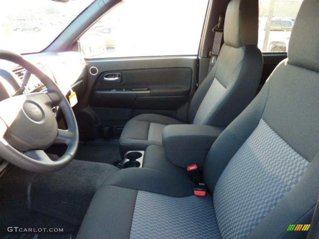 Ebony Interior 2011 Chevrolet Colorado LT Crew Cab 4x4 Photo #42357933