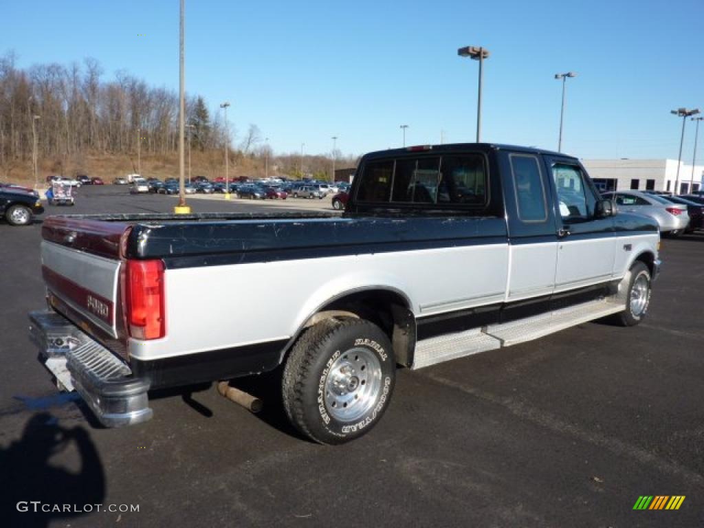 1996 F150 XLT Extended Cab - Silver Frost Metallic / Opal Grey photo #2