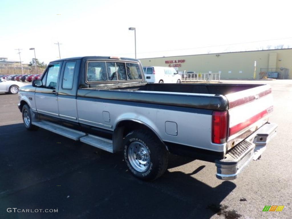 1996 F150 XLT Extended Cab - Silver Frost Metallic / Opal Grey photo #4