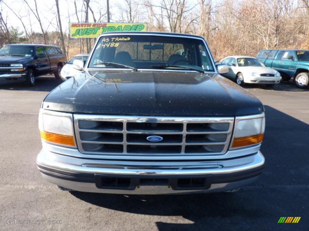 1996 F150 XLT Extended Cab - Silver Frost Metallic / Opal Grey photo #6