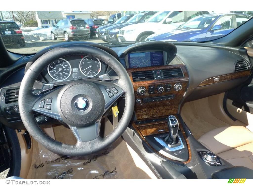 2010 BMW 6 Series 650i Convertible Saddle Brown Dashboard Photo #42361754