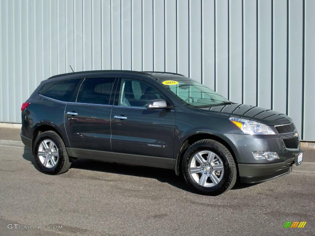 2009 Traverse LT AWD - Cyber Gray Metallic / Dark Gray/Light Gray photo #1