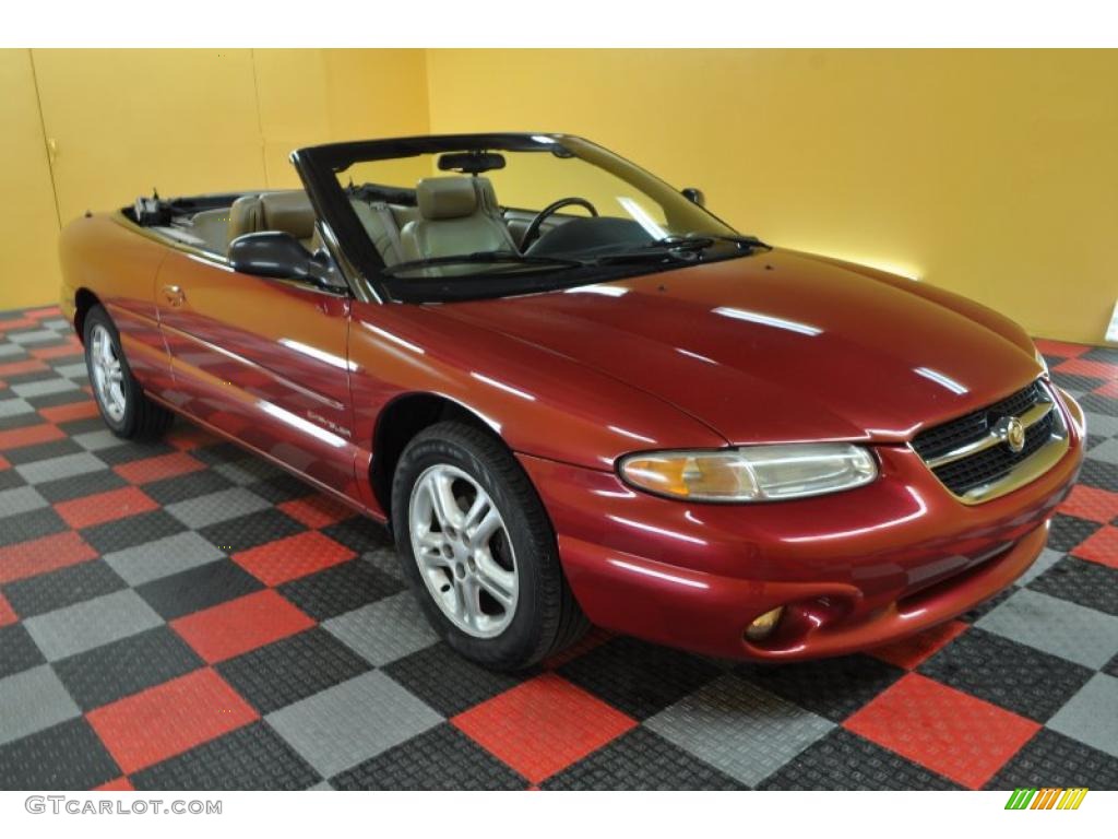 1997 Sebring JXi Convertible - Candy Apple Red Pearl / Camel photo #1
