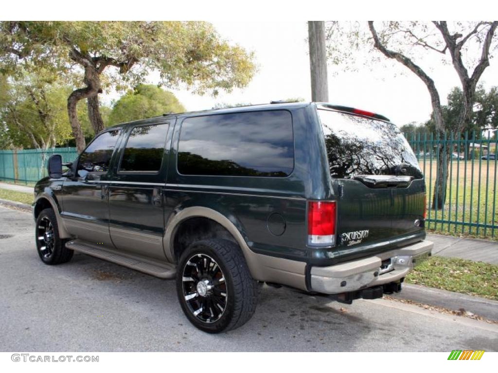 2000 Excursion Limited 4x4 - Dark Green Satin Metallic / Medium Parchment photo #7