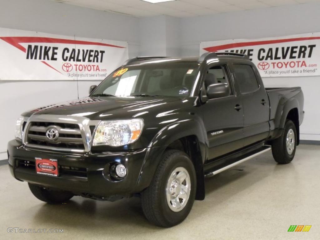 2010 Tacoma V6 SR5 PreRunner Double Cab - Black Sand Pearl / Graphite photo #1