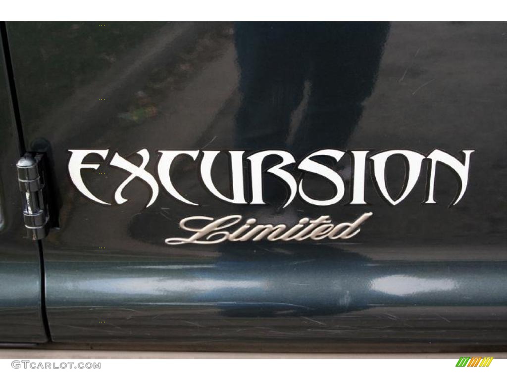 2000 Excursion Limited 4x4 - Dark Green Satin Metallic / Medium Parchment photo #59