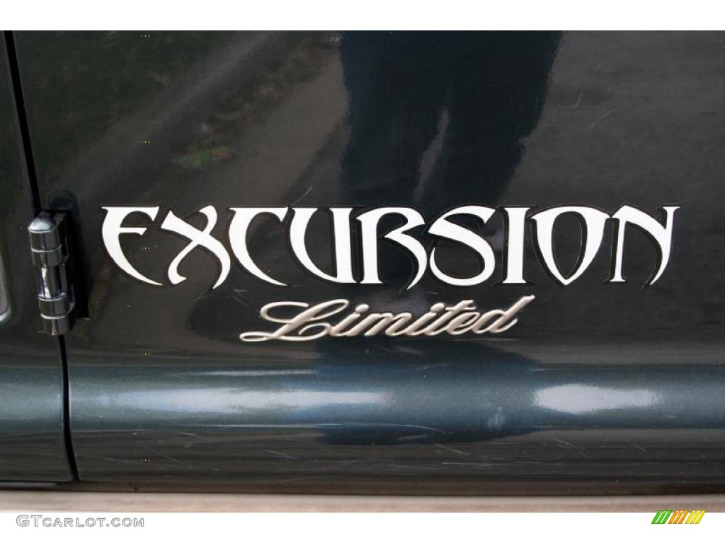 2000 Excursion Limited 4x4 - Dark Green Satin Metallic / Medium Parchment photo #60