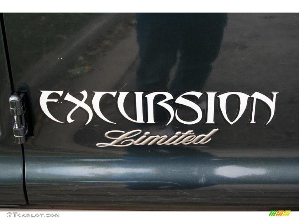 2000 Excursion Limited 4x4 - Dark Green Satin Metallic / Medium Parchment photo #107