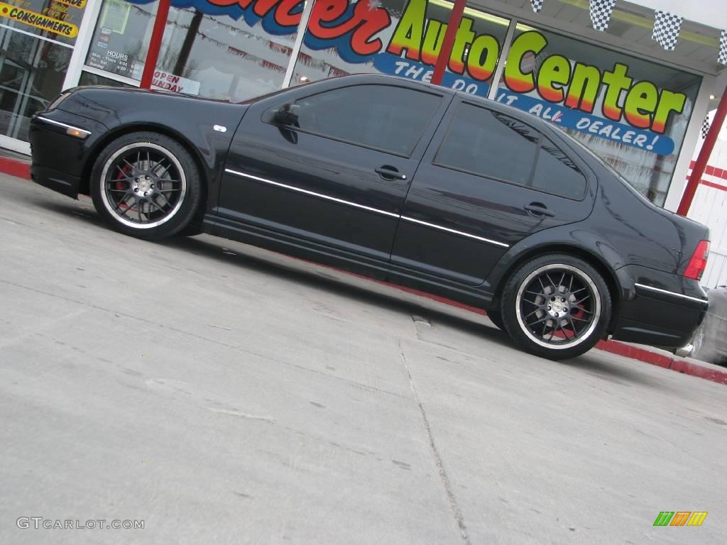 2004 Jetta GLS 1.8T Sedan - Black / Black photo #2