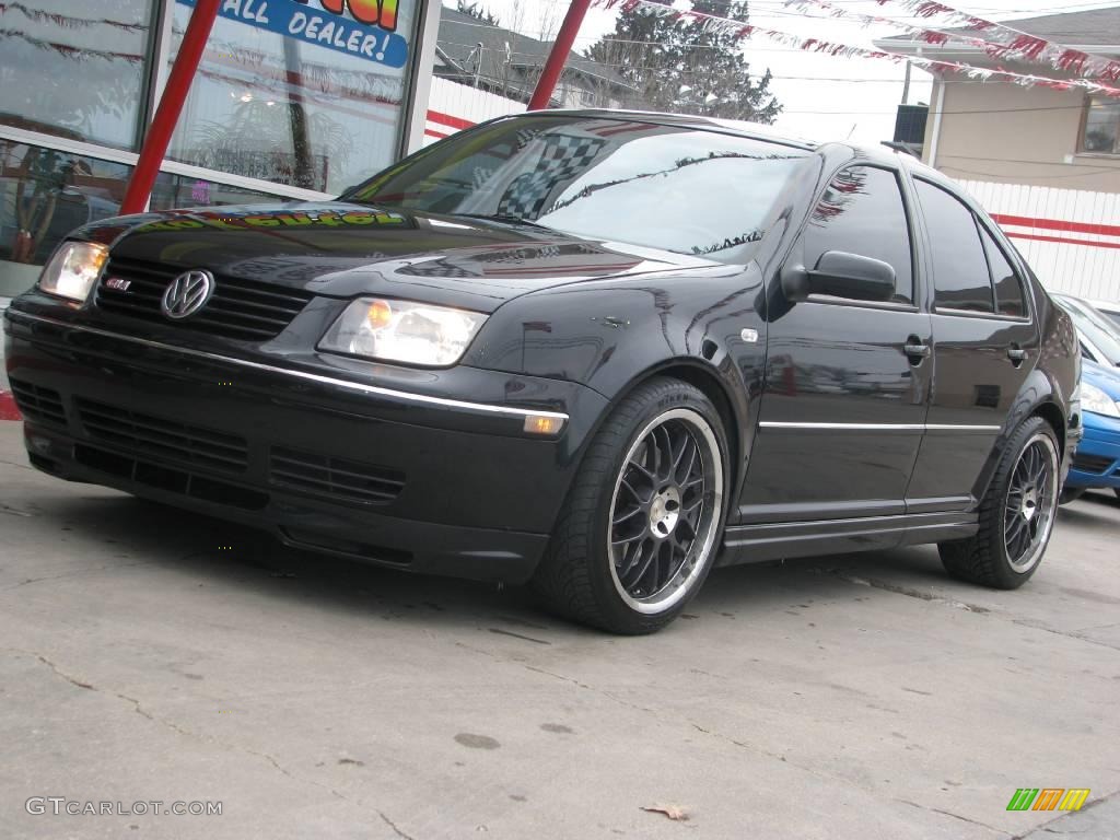 2004 Jetta GLS 1.8T Sedan - Black / Black photo #11