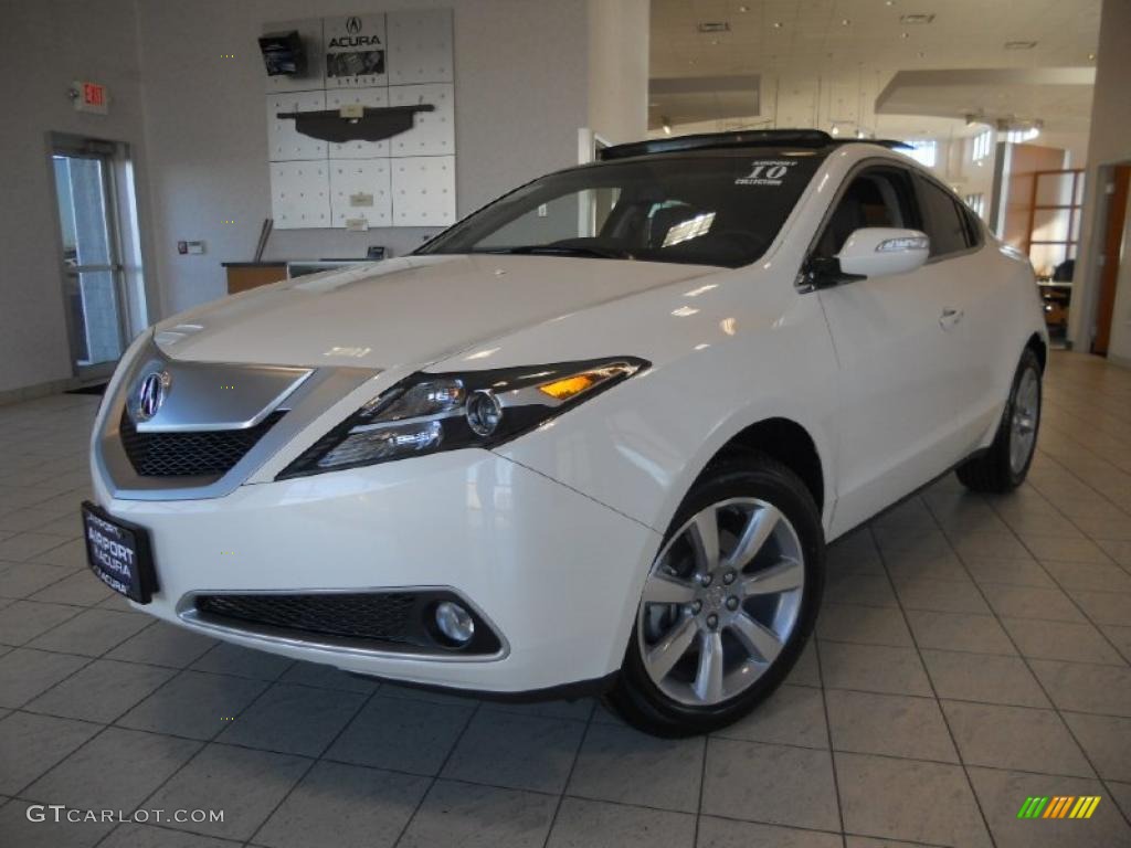 2010 ZDX AWD Technology - Aspen White Pearl / Ebony photo #1