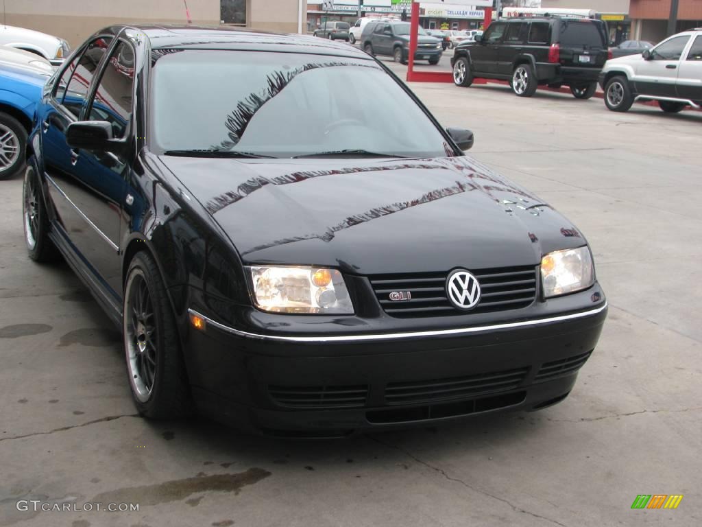 2004 Jetta GLS 1.8T Sedan - Black / Black photo #12