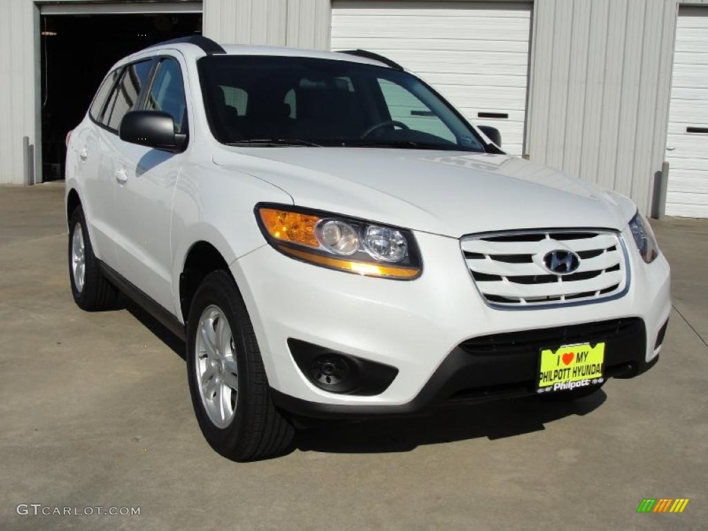 2011 Santa Fe SE - Frost White Pearl / Gray photo #1