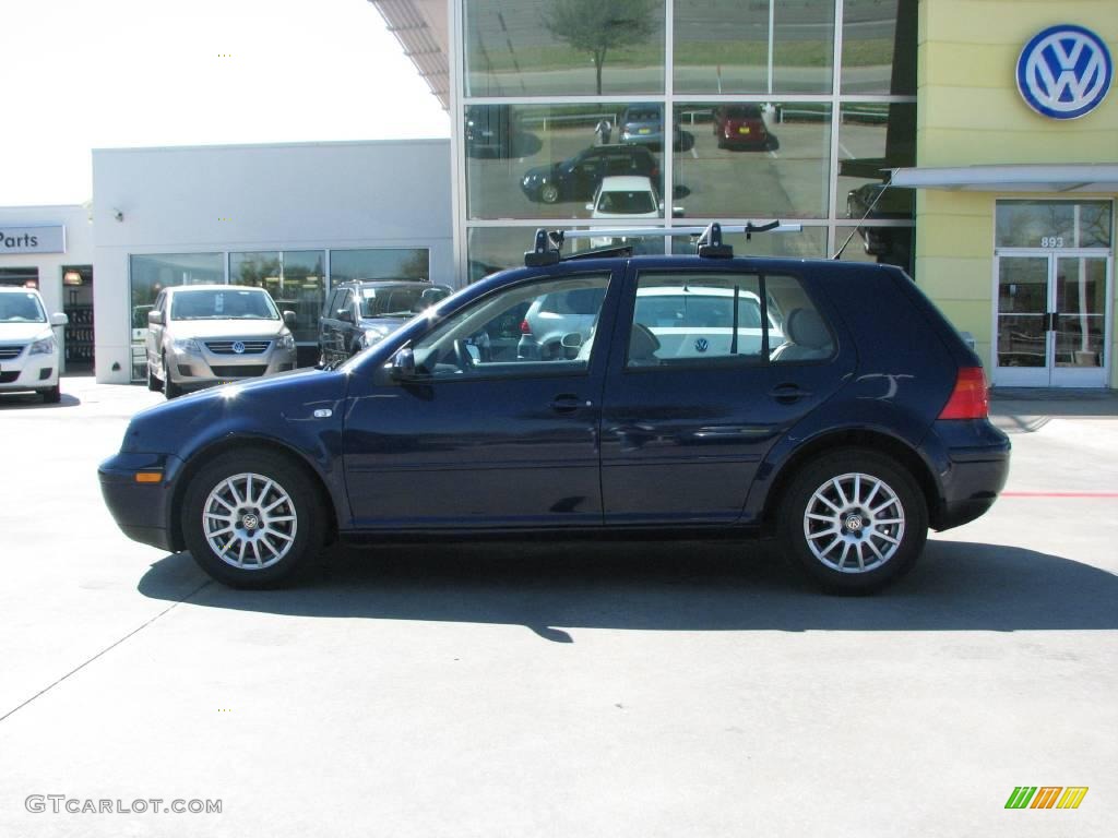2005 Golf GLS TDI 4 Door - Indigo Blue Metallic / Beige photo #2