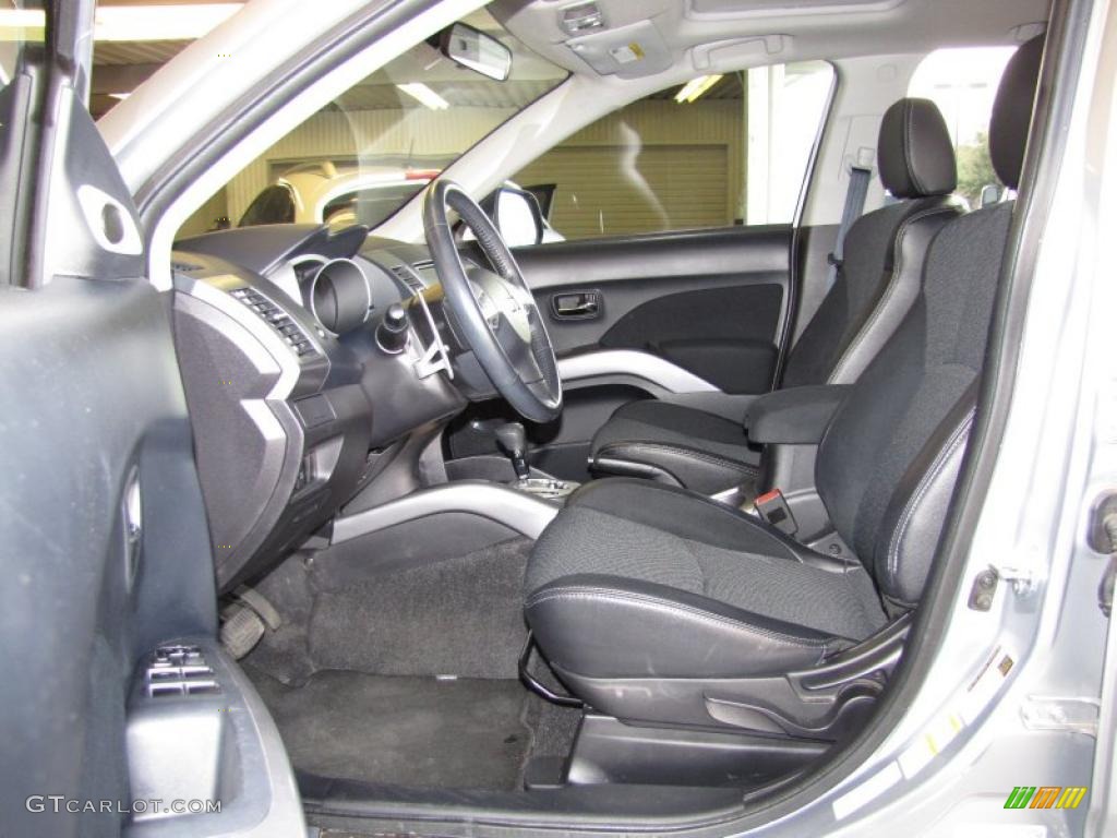 Black Interior 2009 Mitsubishi Outlander SE Photo #42371391