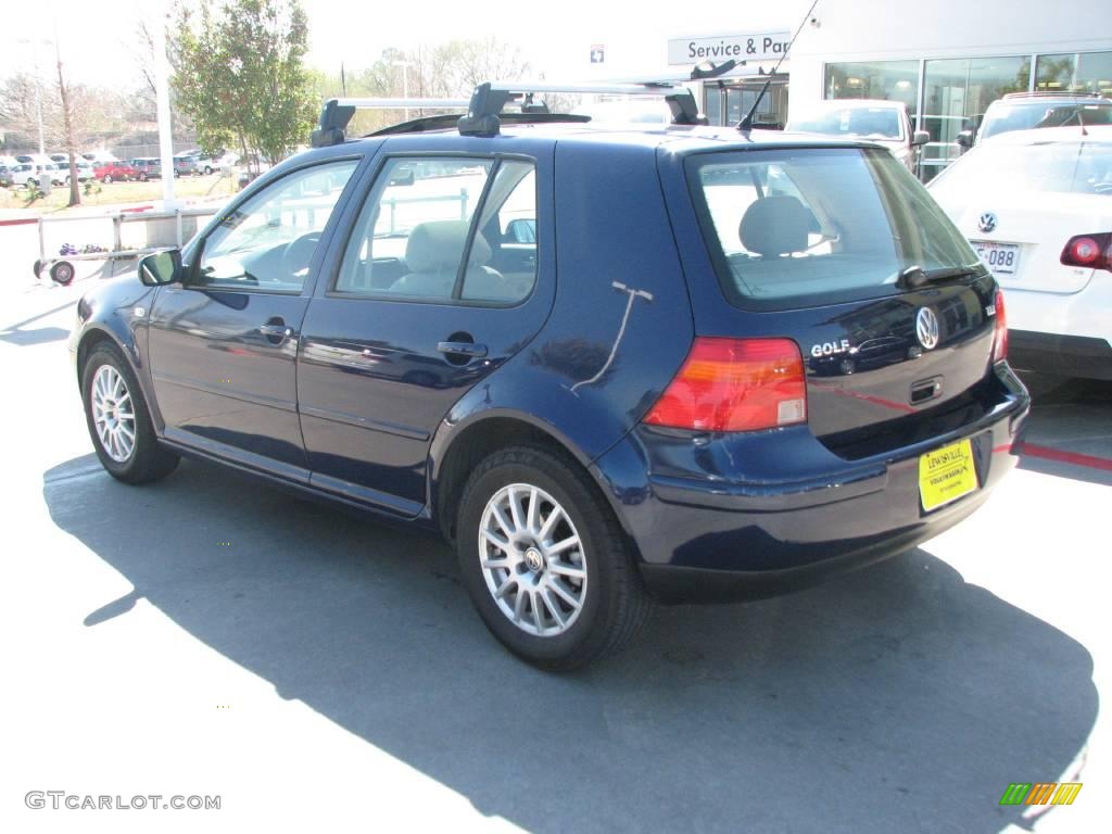 2005 Golf GLS TDI 4 Door - Indigo Blue Metallic / Beige photo #3