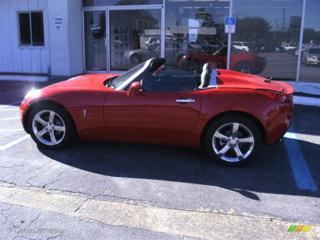 2009 Solstice GXP Roadster - Wicked Ruby Red / Ebony photo #3