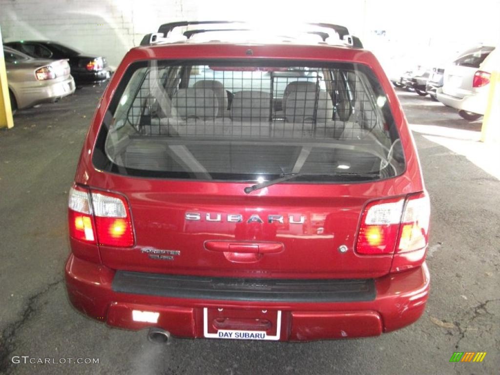 2001 Forester 2.5 S - Sedona Red Pearl / Beige photo #6