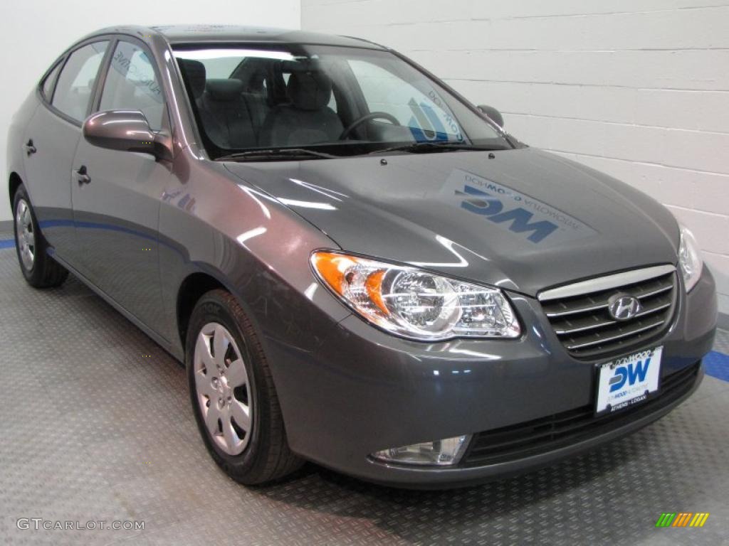2009 Elantra GLS Sedan - Carbon Gray / Gray photo #1