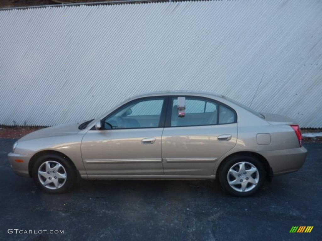 2006 Elantra GLS Sedan - Champagne Beige / Beige photo #1