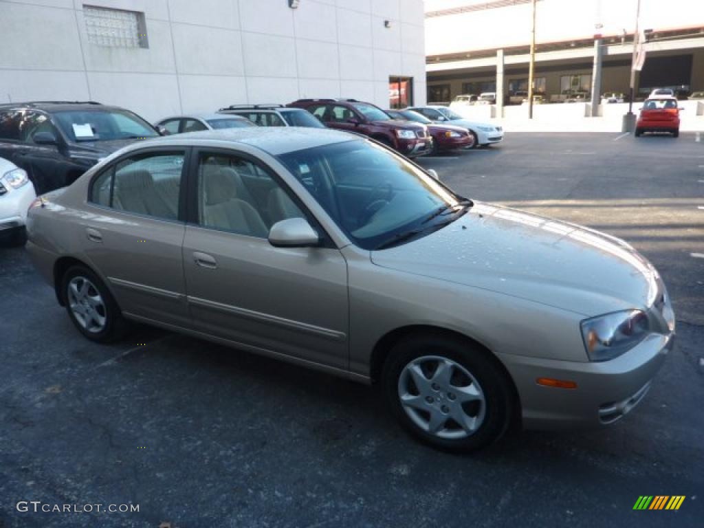 2006 Elantra GLS Sedan - Champagne Beige / Beige photo #5