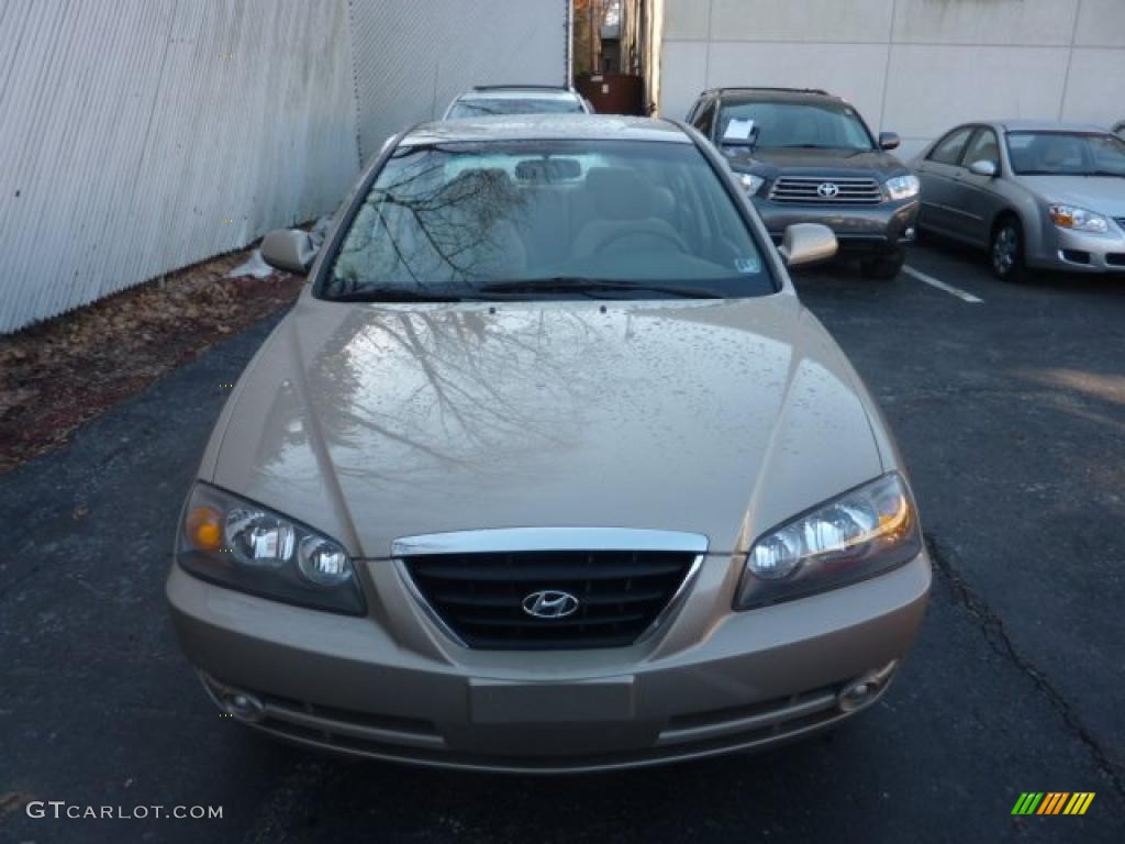 2006 Elantra GLS Sedan - Champagne Beige / Beige photo #10