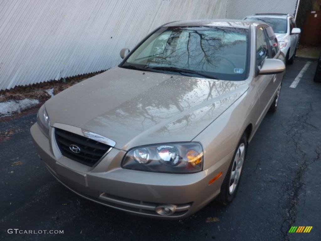 2006 Elantra GLS Sedan - Champagne Beige / Beige photo #11
