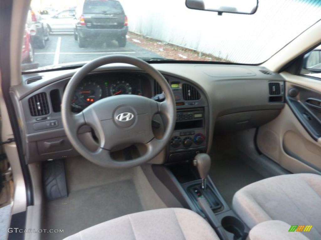 2006 Elantra GLS Sedan - Champagne Beige / Beige photo #13