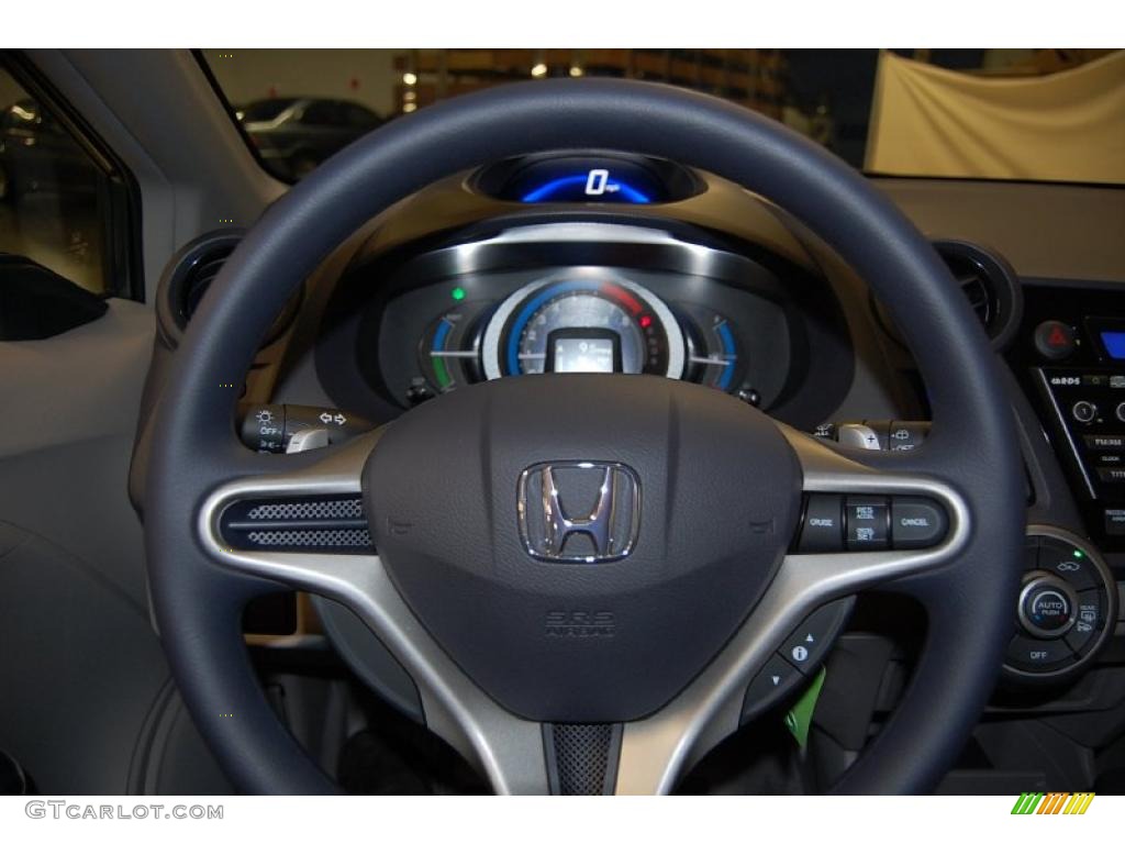 2010 Honda Insight Hybrid EX Gray Steering Wheel Photo #42376851