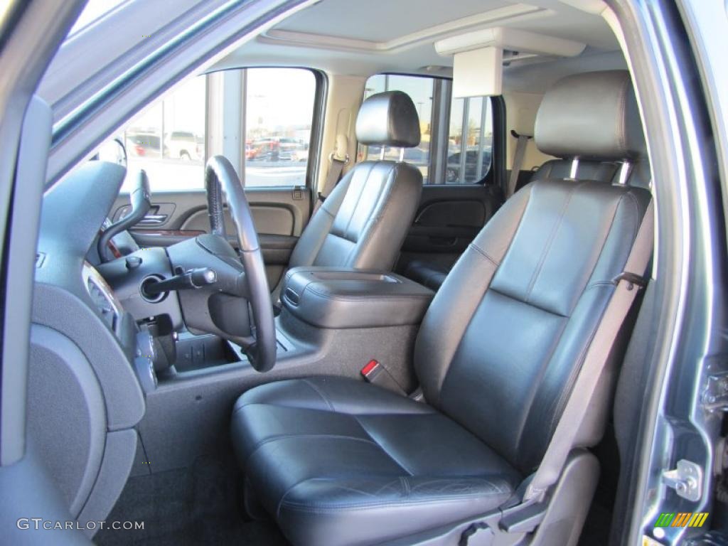 Ebony Interior 2009 Chevrolet Tahoe Hybrid 4x4 Photo #42377487