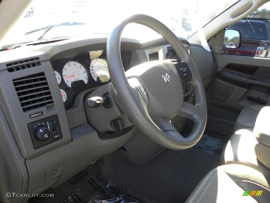 2008 Ram 1500 Big Horn Edition Quad Cab - Inferno Red Crystal Pearl / Medium Slate Gray photo #3