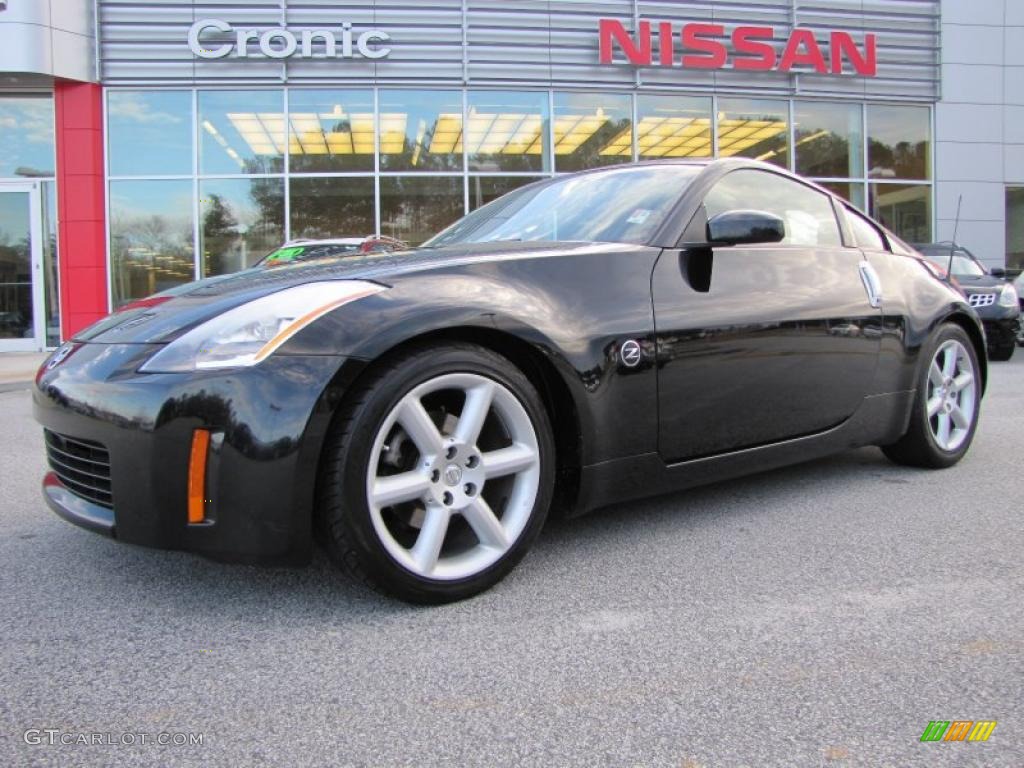2003 350Z Touring Coupe - Super Black / Charcoal photo #1