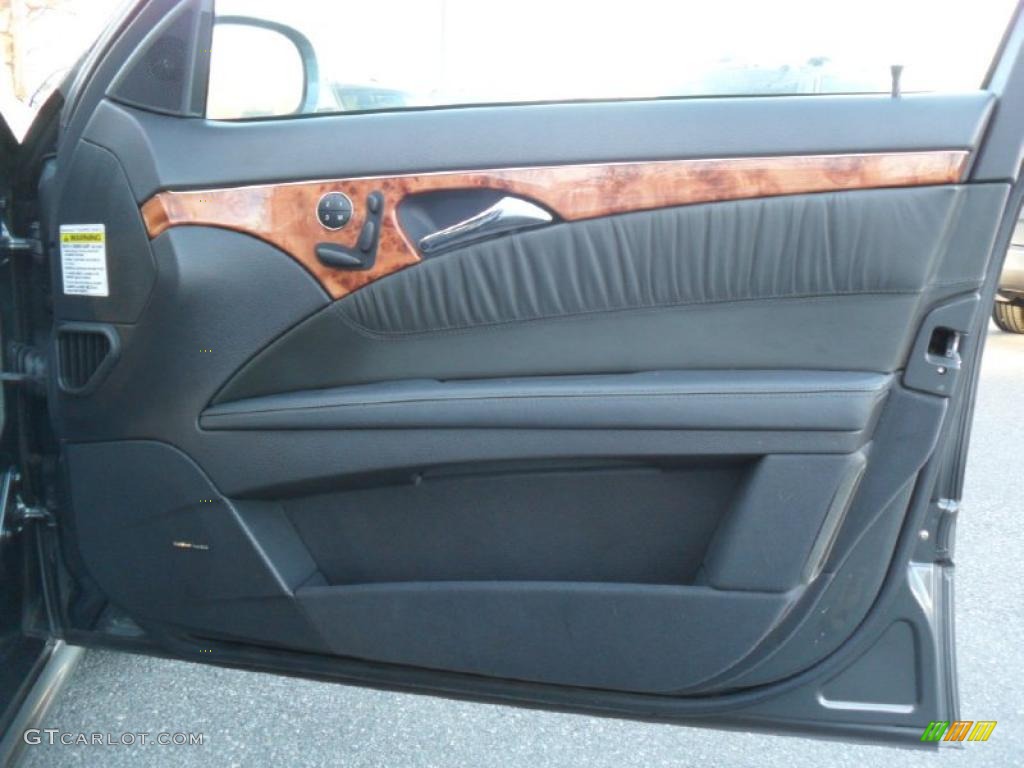 2004 Mercedes-Benz E 55 AMG Sedan Charcoal Door Panel Photo #42381656