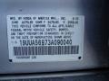 2003 Acura TL 3.2 Type S Info Tag