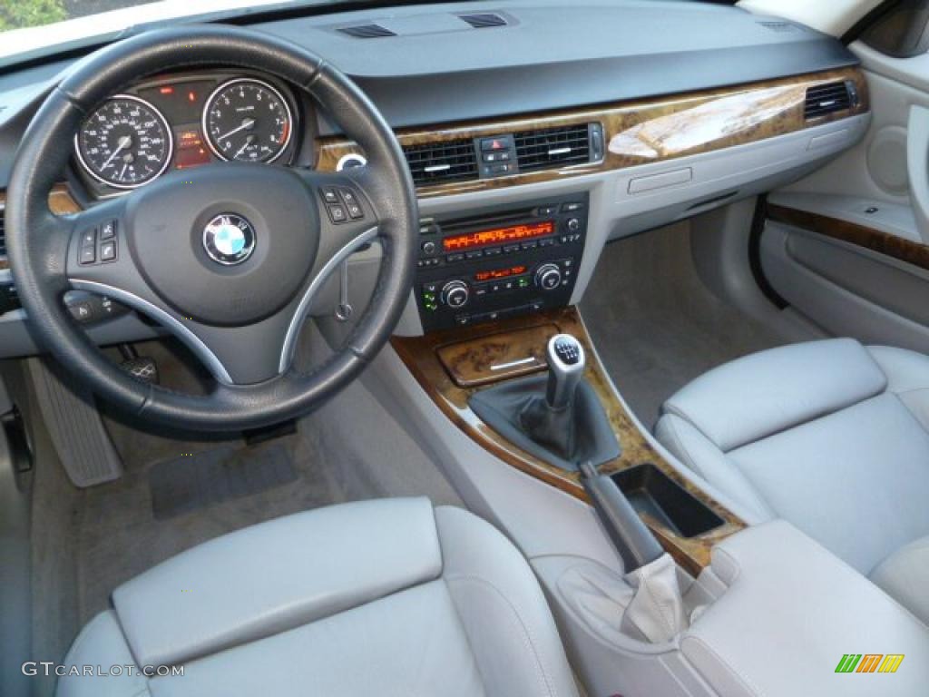 2008 BMW 3 Series 335i Sedan Gray Dashboard Photo #42384267
