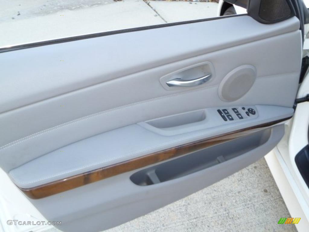 2008 BMW 3 Series 335i Sedan Gray Door Panel Photo #42384459