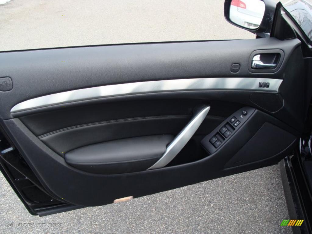 2009 Infiniti G 37 S Sport Convertible Graphite Door Panel Photo #42384641