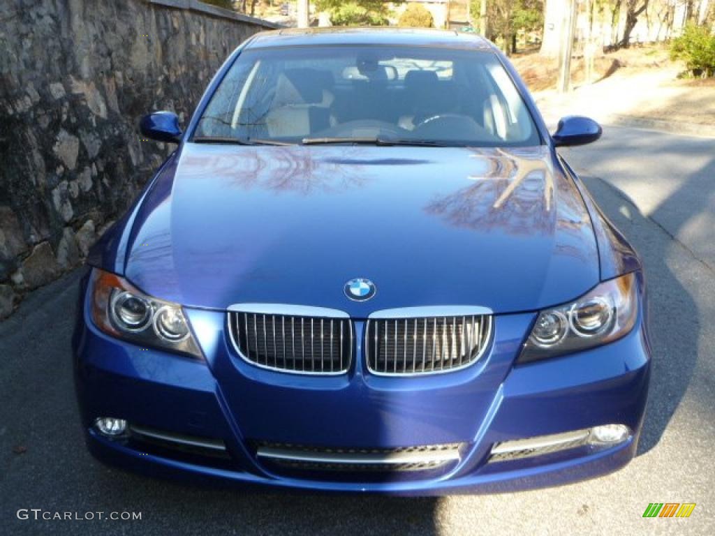 2008 3 Series 335i Sedan - Montego Blue Metallic / Black photo #12