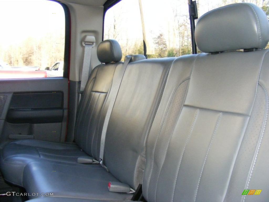 2007 Ram 3500 Laramie Quad Cab 4x4 - Inferno Red Crystal Pearl / Medium Slate Gray photo #31