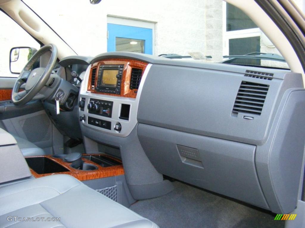 2007 Ram 3500 Laramie Quad Cab 4x4 - Inferno Red Crystal Pearl / Medium Slate Gray photo #32