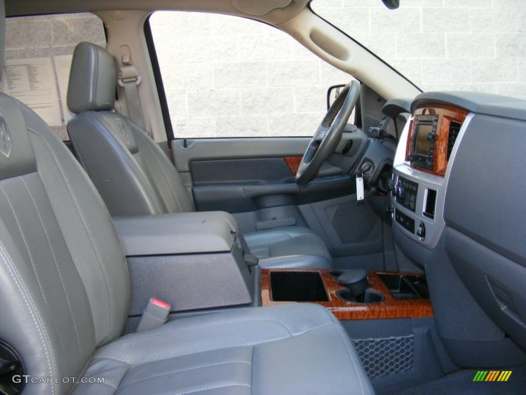 2007 Ram 3500 Laramie Quad Cab 4x4 - Inferno Red Crystal Pearl / Medium Slate Gray photo #34