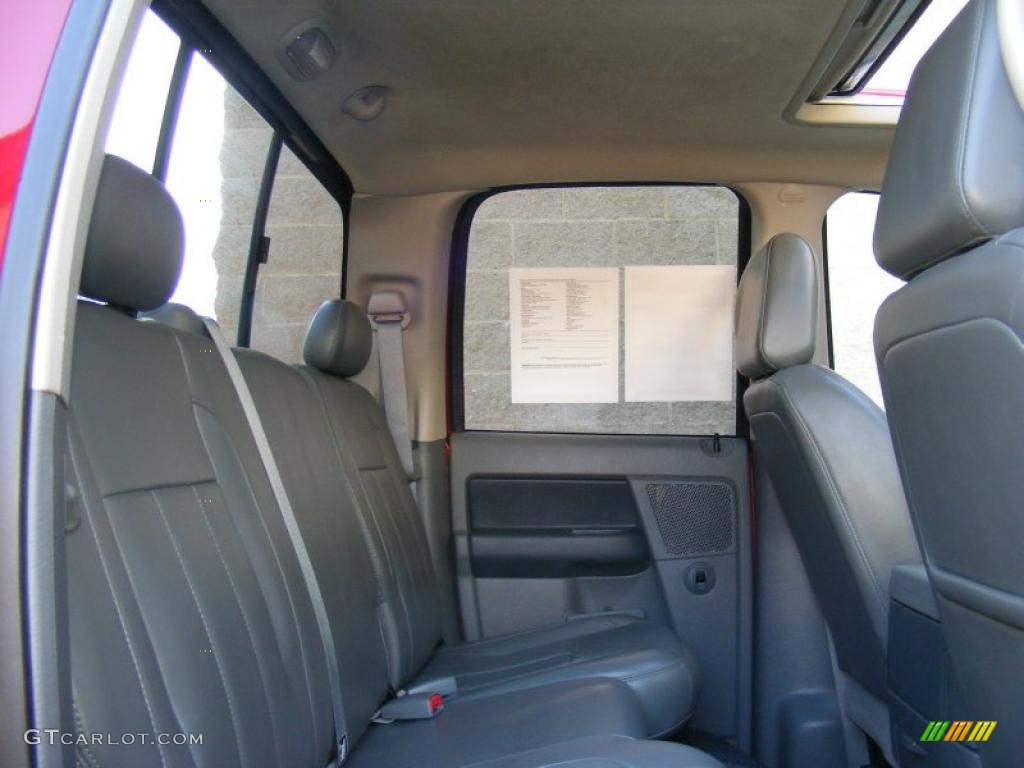 2007 Ram 3500 Laramie Quad Cab 4x4 - Inferno Red Crystal Pearl / Medium Slate Gray photo #37