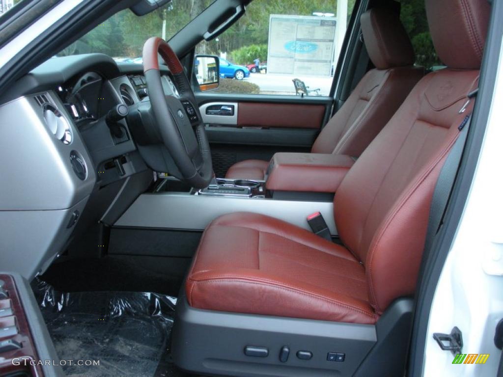 Chaparral Leather Interior 2011 Ford Expedition EL King Ranch Photo #42386183